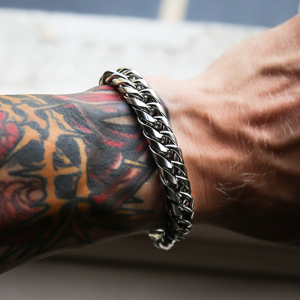 Stainless Steel 12mm Cuban Bracelet